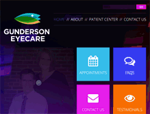 Tablet Screenshot of gundersoneyecare.com